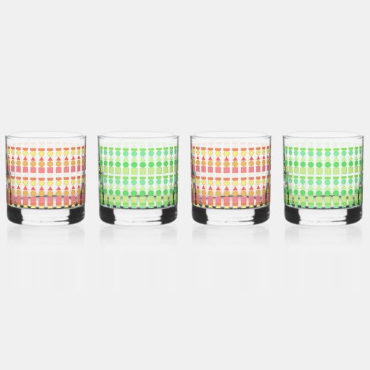 Retro vormen Drinkware Set Whisky Glas (Links)