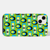 Retro Vormen iPhone Hoesje (Achterkant horizontaal)