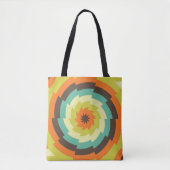 retro-vortex caleidoscoop tote bag (Voorkant)