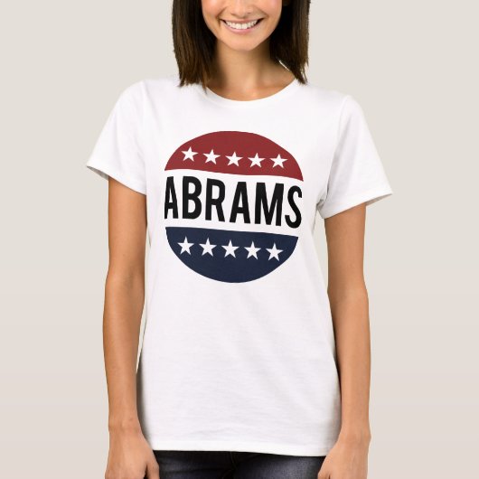 Retro Vote Stacey Abrams Button Shirt (Voorkant)