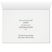 Retro Vrachtwagen Rottweiler Hond Kerstmis (Binenzijde Horizontaal (Onderkant))