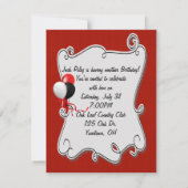 Retro Vrachtwagen Verjaardag uitnodiging (Achterkant)