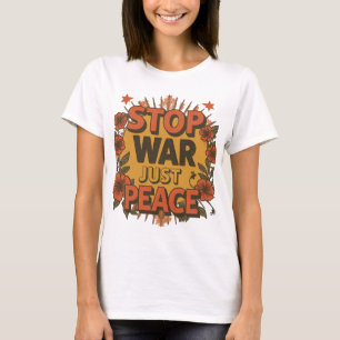 Retro  Vredesbeweging Grafisch Shirt