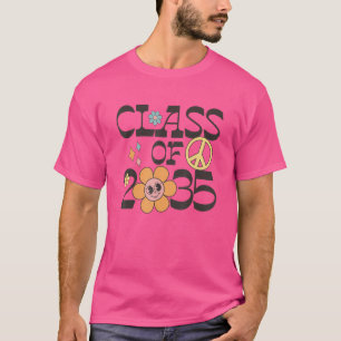 Retro Vredesbord Daisy Vibes Vintage Groovy Class T-shirt