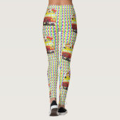 Retro Vredesbord Hippy Van 1960's 1970"s Leggings (Achterkant)