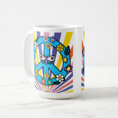 Retro Vredesteken Koffiemok (Voorkant links)