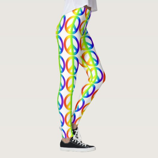 Retro Vredesteken Neon Leggings (Rechts)