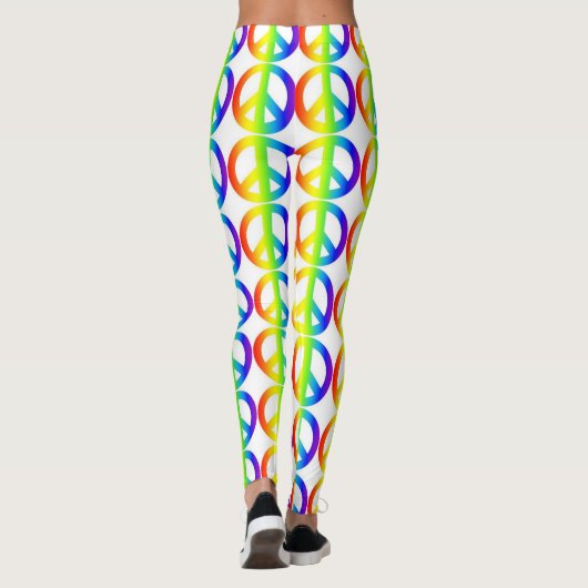 Retro Vredesteken Neon Leggings (Achterkant)