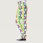 Retro Vredesteken Neon Leggings (Links)