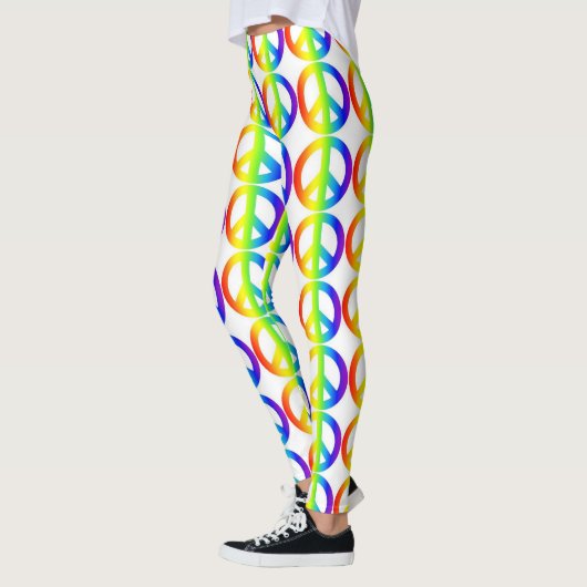 Retro Vredesteken Neon Leggings (Links)