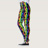 Retro Vredesteken Neon Leggings (Links)