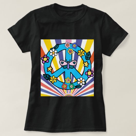 Retro Vredesteken T-shirt (Design voorkant)