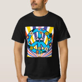 Retro Vredesteken T-shirt (Voorkant)