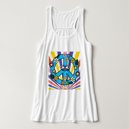 Retro Vredesteken Tanktop (Design voorkant)