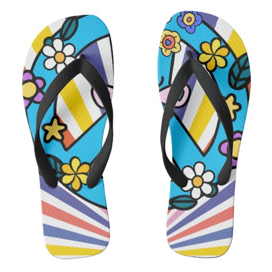 Retro Vredesteken Teenslippers (Voetbed)