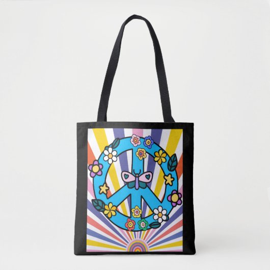 Retro Vredesteken Tote Bag (Voorkant)