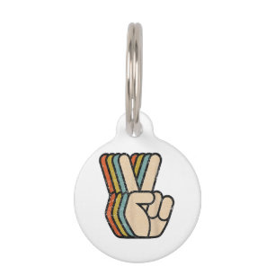 Retro Vredesteken V Fingers 60s 70s 80s Coo Huisdierpenning