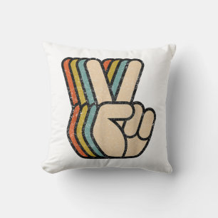Retro Vredesteken V Fingers  60s 70s 80s Coo Kussen
