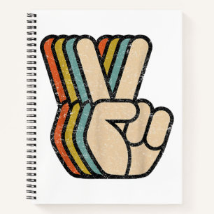 Retro Vredesteken V Fingers 60s 70s 80s Coo Notitieboek