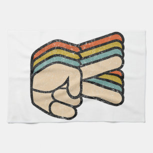Retro Vredesteken V Fingers 60s 70s 80s Coo Theedoek