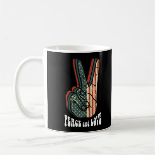 Retro Vredesteken Vintage 60's 70's Hippie Cadeau Koffiemok