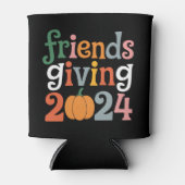 Retro Vrienden Geven 2024 Thanksgiving Herfst Blikjeskoeler (Voorkant)