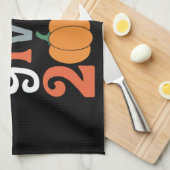 Retro Vrienden Geven 2024 Thanksgiving Herfst Theedoek (Quarter Fold)