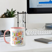 Retro Vrienden Niet Eten, Vegan Mok