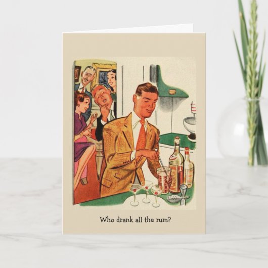 Retro Vrienden - Who drink Al Rum? , Kaart (Voorkant)