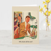 Retro Vrienden - Who drink Al Rum? , Kaart (Gele Bloem)