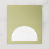 Retro Vrijgezellenfeest Place Card Wedding Party A Plaatskaartje (Buitenkant ongevouwen)