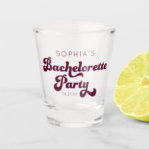Retro vrijgezellenfeest shotglas shot glas