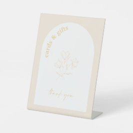 Retro Vrijgezellenfeest Wedding Gift Table Sign A1 Reclamebord Met Voetstuk