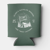 Retro vrijgezellenfeest weekend in de bossen | Gro Blikjeskoeler (Voorkant)