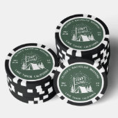 Retro vrijgezellenfeest weekend in de bossen | Gro Poker Chips (Opstapeling)