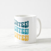 Retro Vrijwilliger Koffiemok (Voorkant rechts)