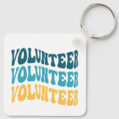 Retro Vrijwilliger Sleutelhanger (Achterkant)