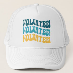 Retro Vrijwilliger Trucker Pet
