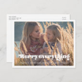  retro Vrolijk alles Vakantiefoto Briefkaart (Voorkant / Achterkant)