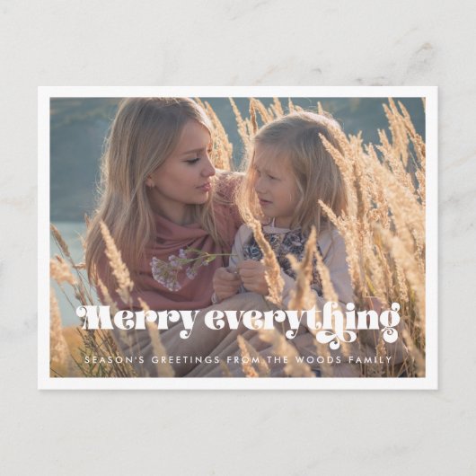  retro Vrolijk alles Vakantiefoto Briefkaart (Voorkant)