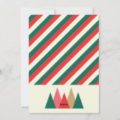 Retro Vrolijk en Bright Arch Foto Kerstmis Feestdagenkaart (Achterkant)