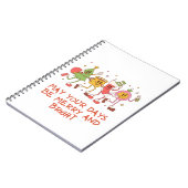 retro vrolijk en helder notitieboek (Linkerzijde)