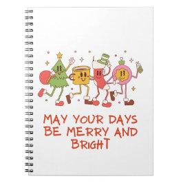 retro vrolijk en helder notitieboek