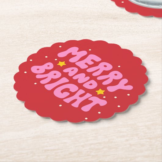 Retro vrolijk en helder vakantieontwerp kartonnen onderzetters (Gekanteld)