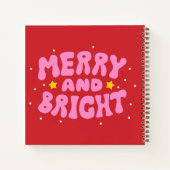 Retro vrolijk en helder vakantieontwerp notitieboek (Achterkant)