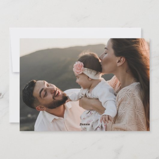 Retro Vrolijk Kerstfeest 4 Fotocollage Happy Feestdagenkaart (Achterkant)