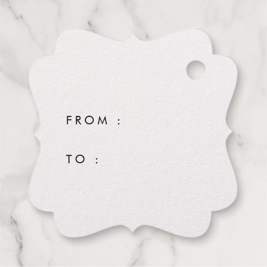 retro Vrolijk Kerstfeest echte gouden folie Bedankjes Labels (Achterkant)