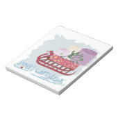 Retro. Vrolijk kerstfeest! Notitieblok (Linkerzijde)