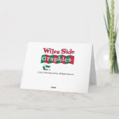 Retro Vrolijk Kerstfeest Santa Kaart (Achterkant)