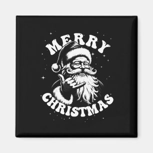 Retro Vrolijk Kerstfeest Santa Shaka Hawaiian Surf Magneet